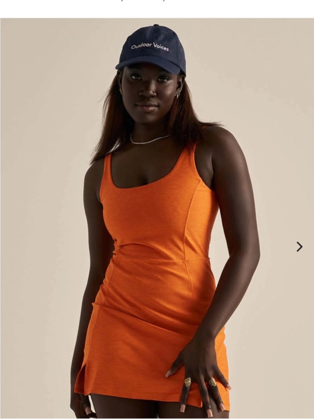 Outdoor Voices Orange Warmup Dress